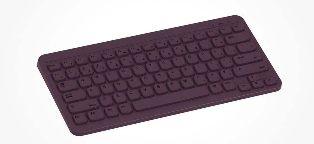 NORTH Compact Square Key Wireless Keyboard - Plum - Picture 3 of 4